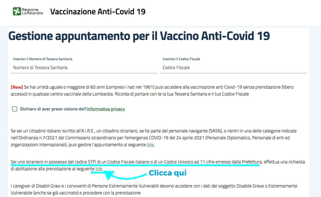 prenota vaccino anti-covid 19